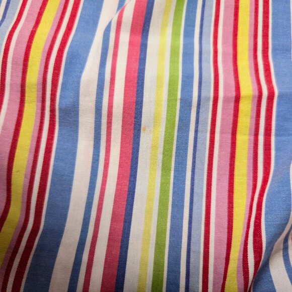 Talbot's Woman Striped Pleated Skirt Size 16W Pink Preppy Career Classic - Picture 6 of 7